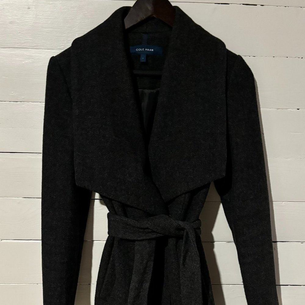 Cole Haan Grey Heavy Jacket Size 4